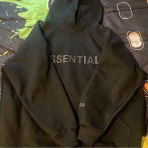 Black Essentials Hoodie